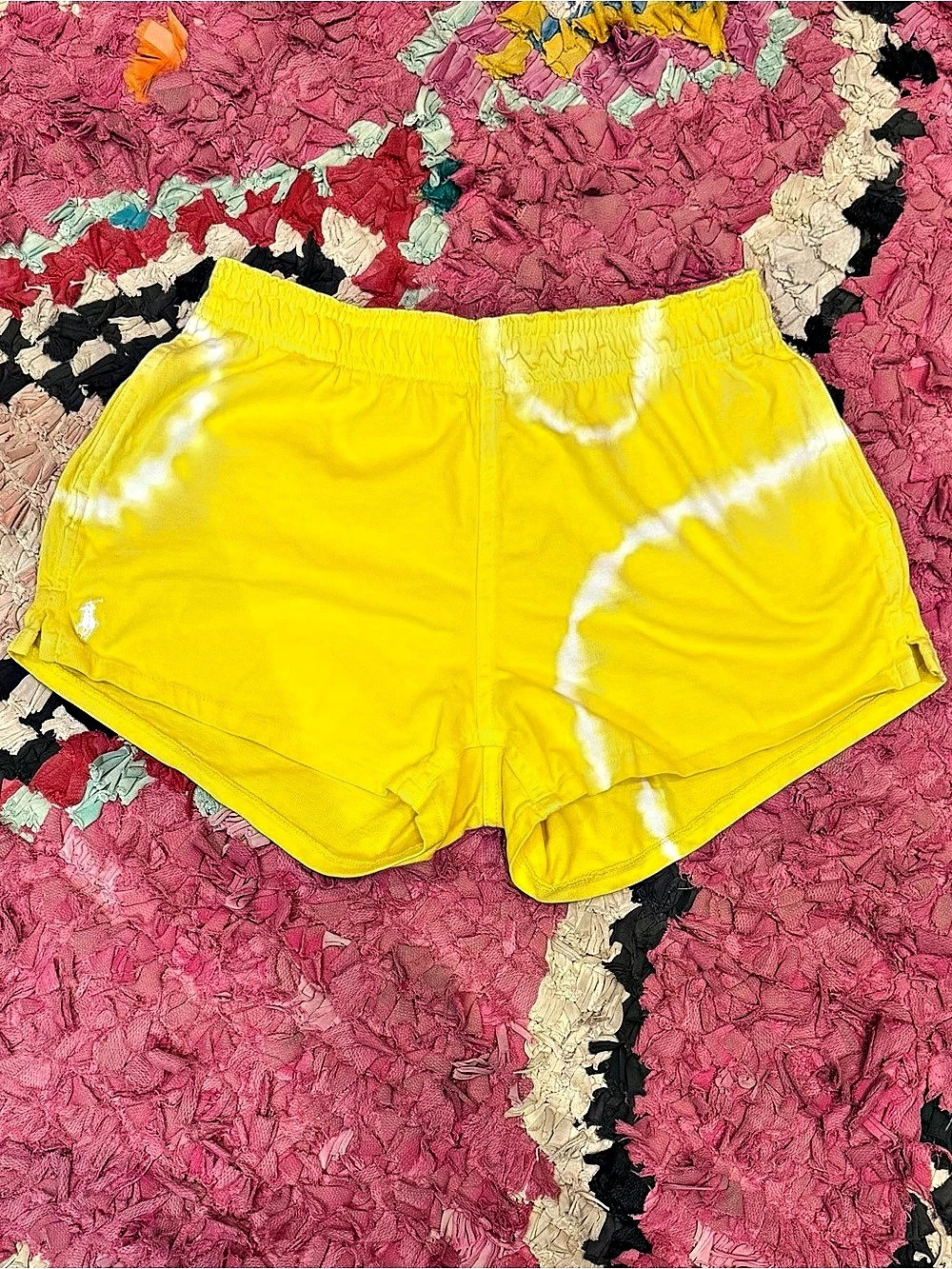 Polo Ralph Lauren Tie-Dye Cotton Jersey Shorts Yellow Size 8-10